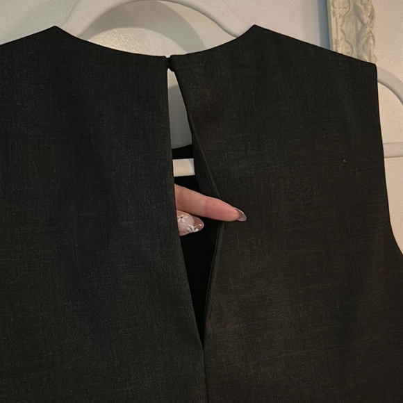 COS | Elegant Wool Black Ruffle Hem Blouse - Picture 11 of 15